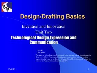 Design/Drafting Basics