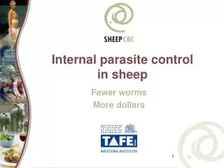 Internal parasite control in sheep