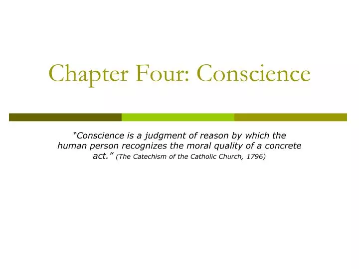 chapter four conscience