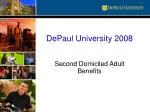 DePaul University 2008 - slide 1