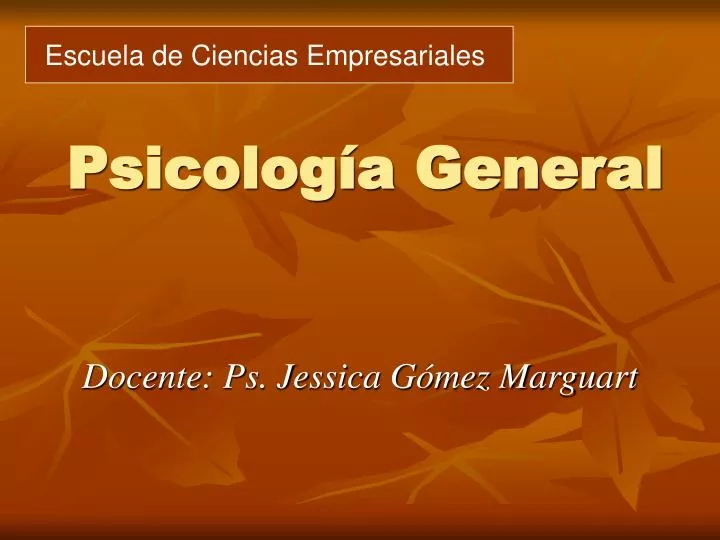 psicolog a general
