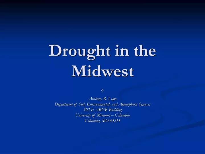 drought in the midwest