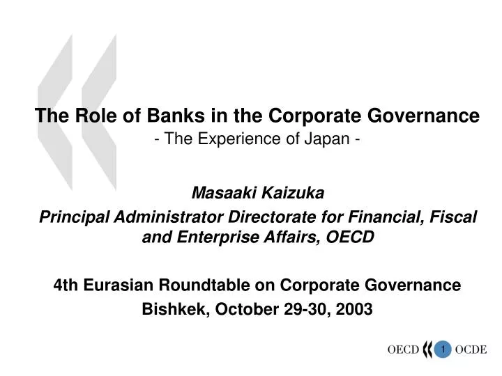 the role of banks in the corporate governance the experience of japan
