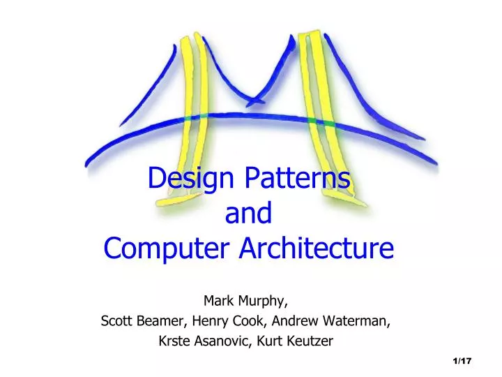 design patterns and computer architecture