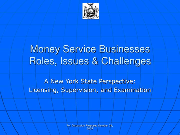 money service businesses roles issues challenges