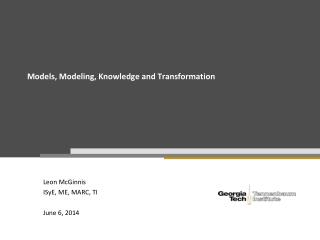 Models, Modeling, Knowledge and Transformation