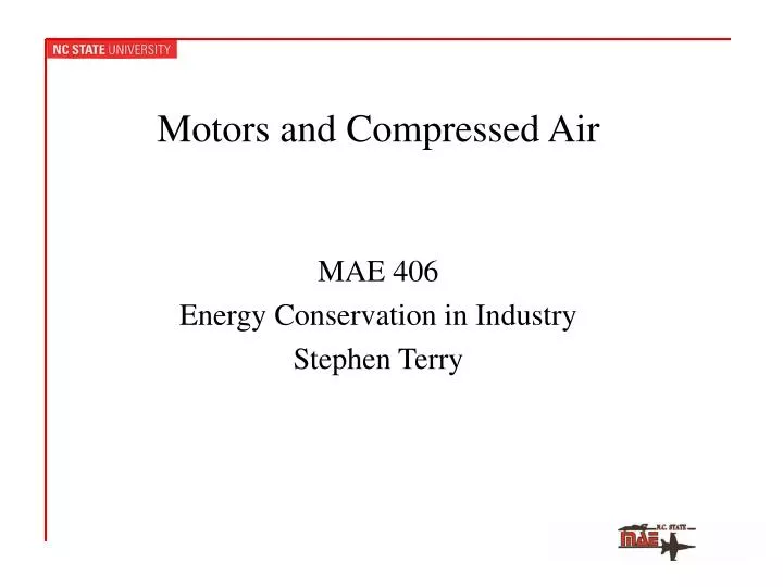 motors and compressed air