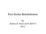 Post-Stroke Rehabilitation - slide 1