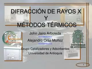 DIFRACCIÓN DE RAYOS X Y MÉTODOS TÉRMICOS
