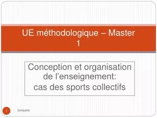 ue m thodologique master 1