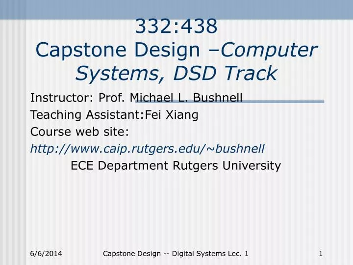 332 438 capstone design computer systems dsd track