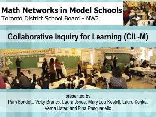 Math Networks in Model Schools Toronto District School Board - NW2