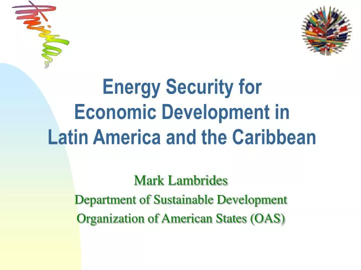 energy security for economic development in latin america and the caribbean