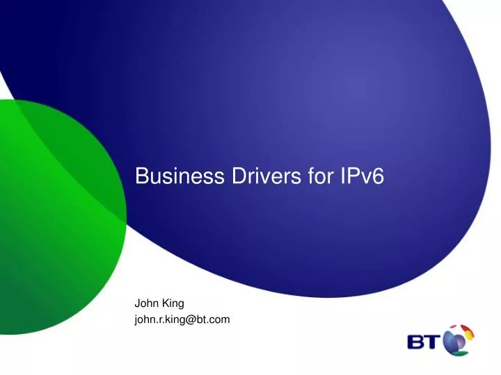 business drivers for ipv6