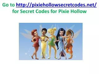 pixie hollow secret codes