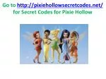 Pixie hollow secret codes disney fairies