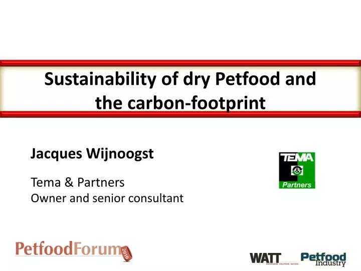 sustainability of dry petfood and the carbon footprint