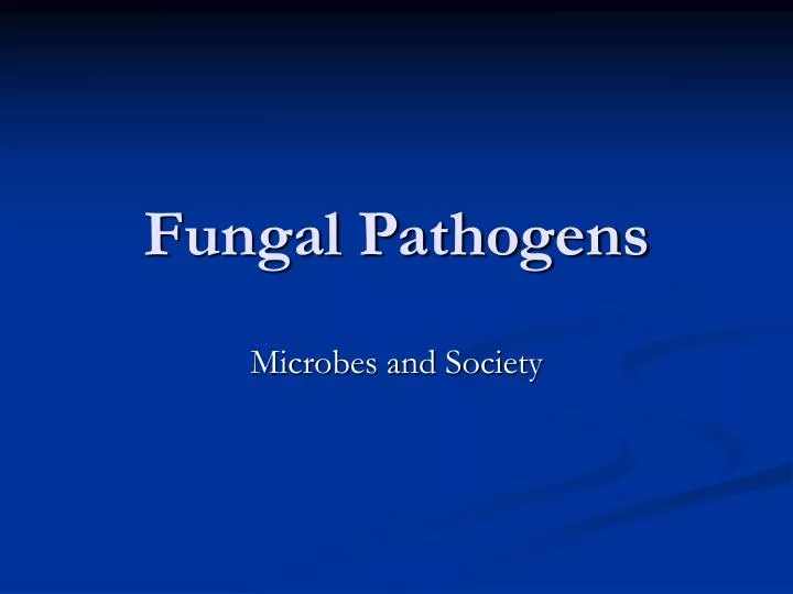 fungal pathogens