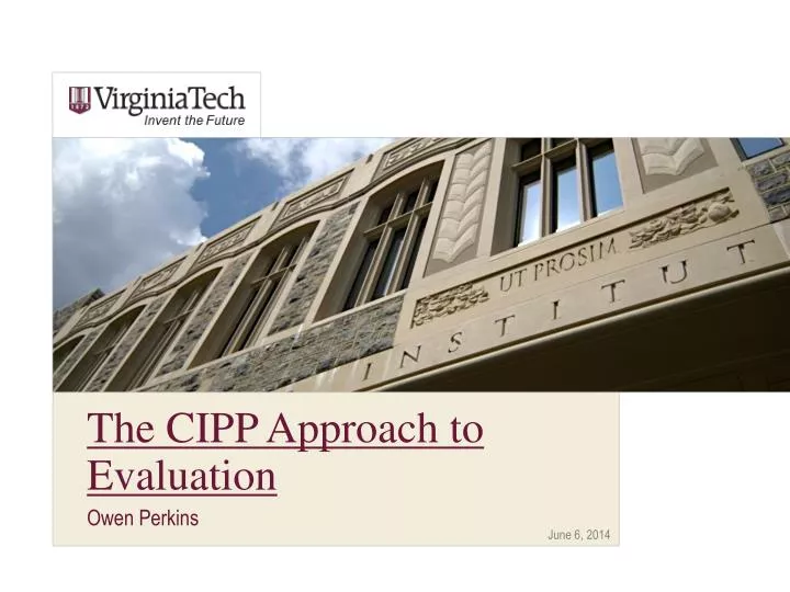 the cipp approach to evaluation