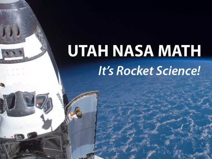 utah s math future the nasa math plan