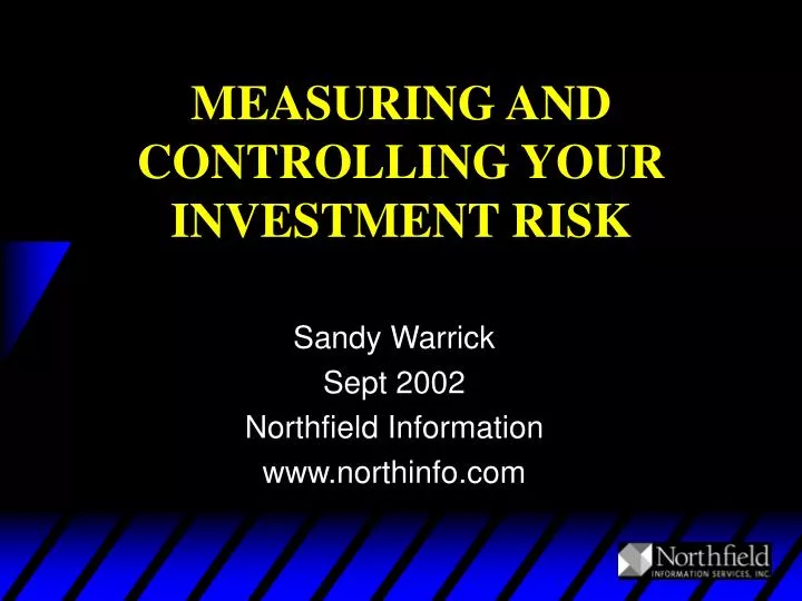 measuring and controlling your investment risk
