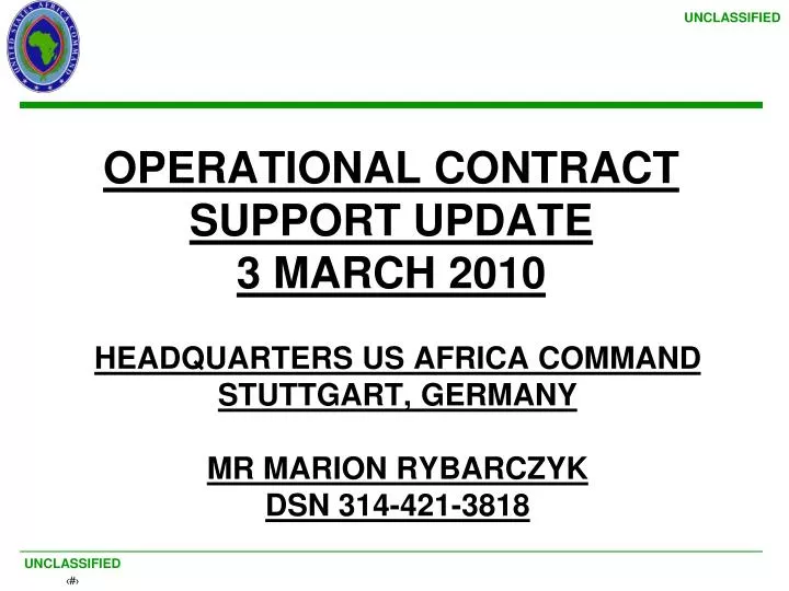 headquarters us africa command stuttgart germany mr marion rybarczyk dsn 314 421 3818