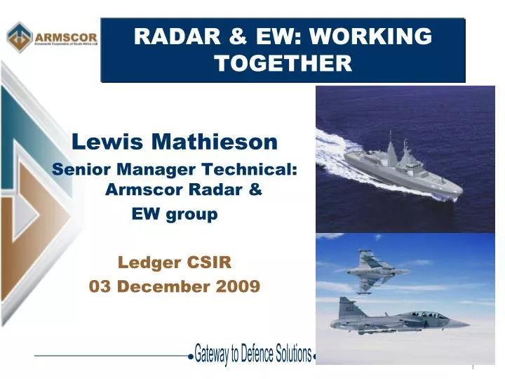 radar ew working together
