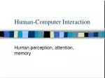 Human-Computer Interaction - slide 1
