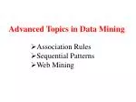 Advanced Topics in Data Mining - slide 1