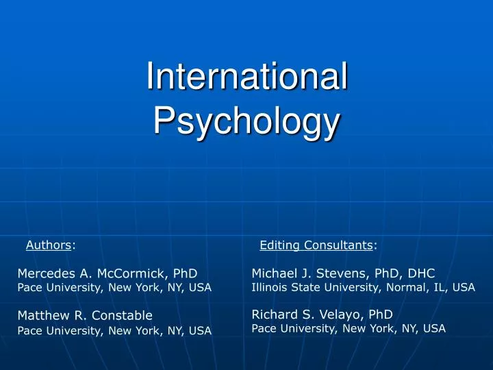 international psychology