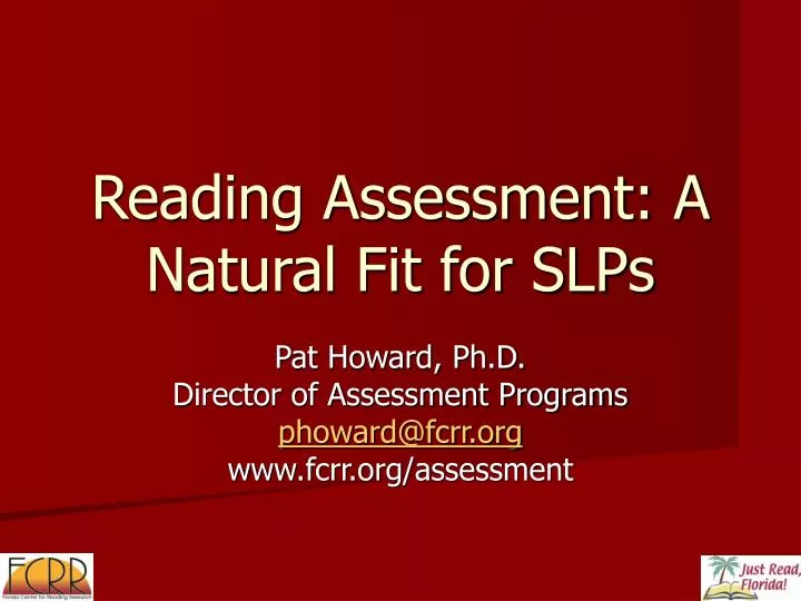 reading assessment a natural fit for slps
