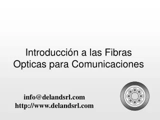 Introducción a las Fibras Opticas para Comunicaciones