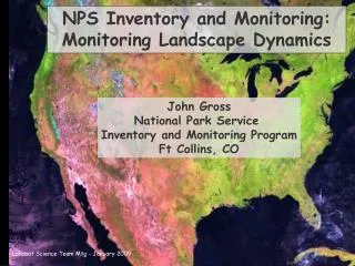 NPS Inventory and Monitoring: Monitoring Landscape Dynamics