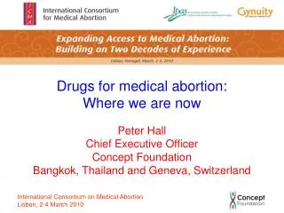 Drugs for medical abortion: Where we are now