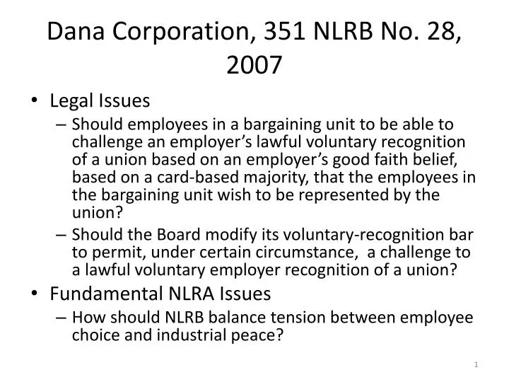 dana corporation 351 nlrb no 28 2007