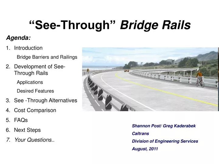 see through bridge rails
