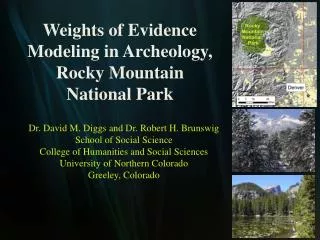 Weights of Evidence Modeling in Archeology, Rocky Mountain National Park