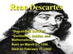 Rene Descartes - slide 1