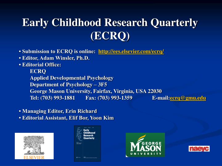 early childhood research quarterly ecrq