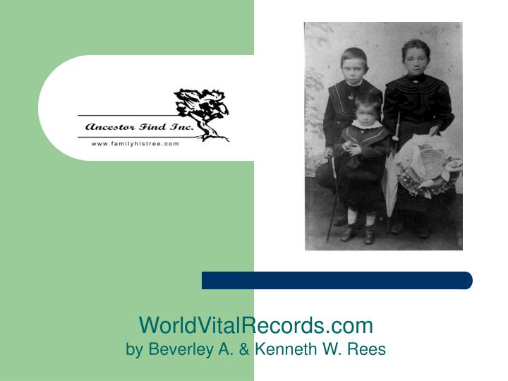 worldvitalrecords com by beverley a kenneth w rees