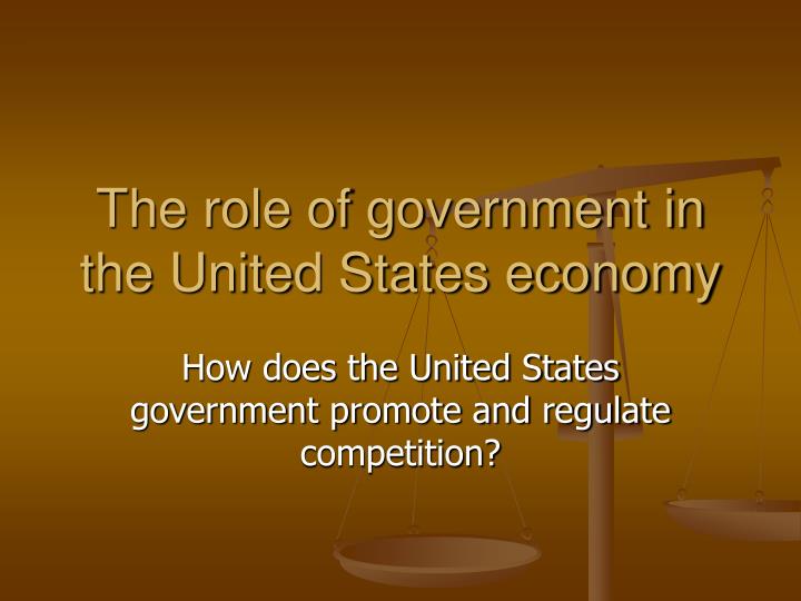 the role of government in the united states economy
