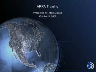 ARRA Training