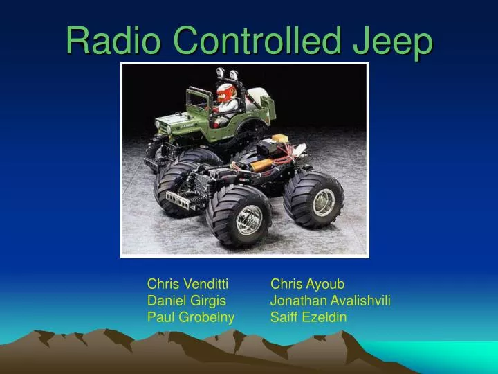 radio controlled jeep