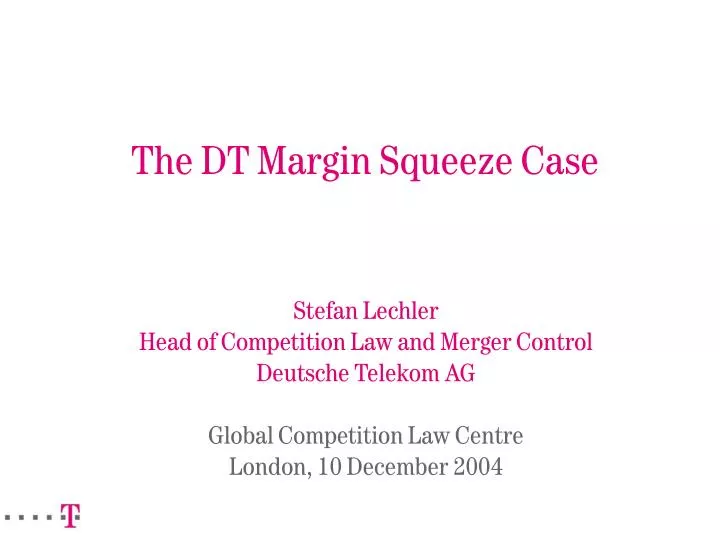 the dt margin squeeze case