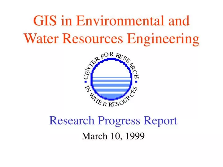 gis in environmental and water resources engineering