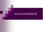 Musculoskeletal - slide 1