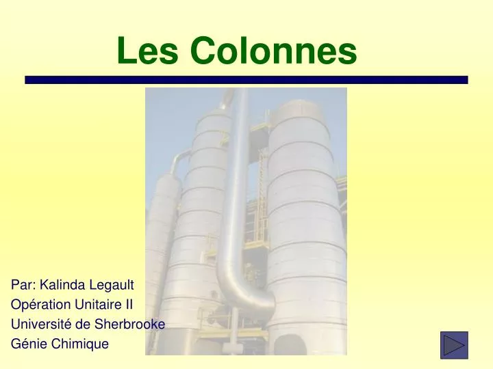 les colonnes