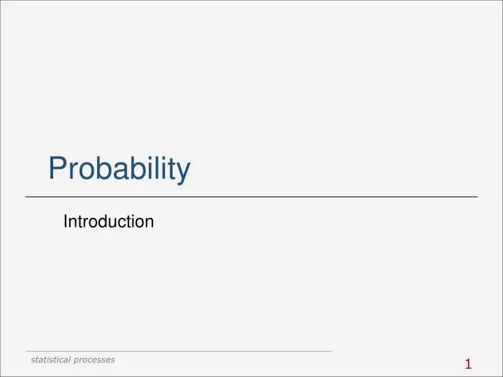 probability