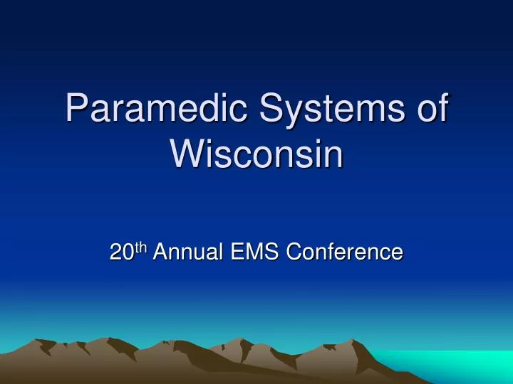 paramedic systems of wisconsin