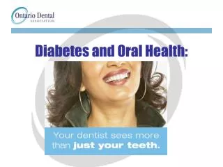 Diabetes and Oral Health: